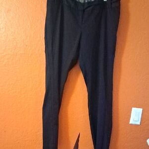 Black Tapered Dress Pants with Elastic Waistband #14tp